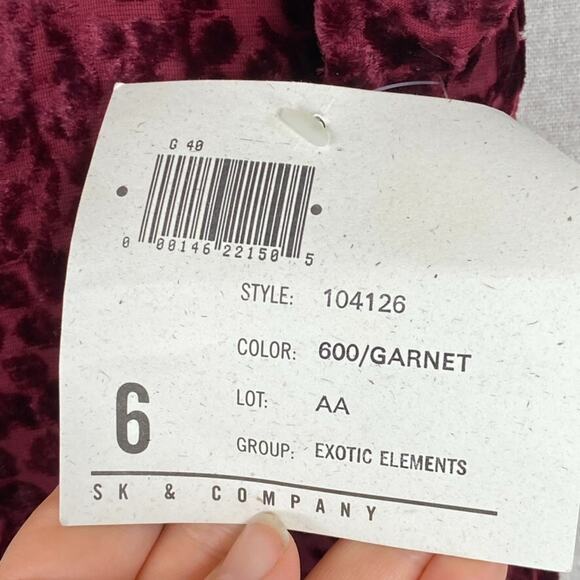 VTG Jessica Tierney Womens Y2K Velvet Burnout Top Size 6 Fairy Grunge Whimsigoth - Picture 5 of 11